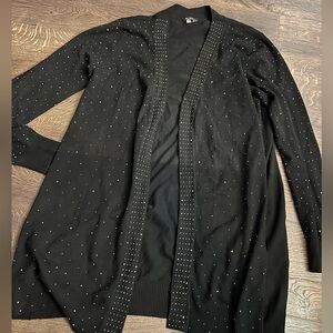 Black Open Front Cardigan with Studded Details Vila Milano medium‎